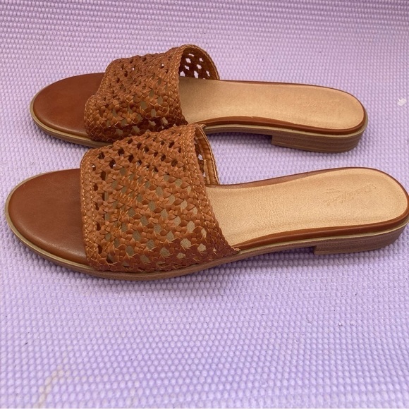 Universal Thread Ellen Cognac Brown Sandal slide women’s 10 - Picture 3 of 7